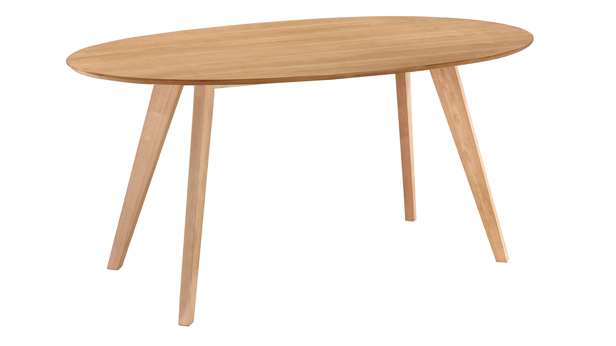 Tavolo da pranzo design scandinavo ovale quercia L160 MARIK