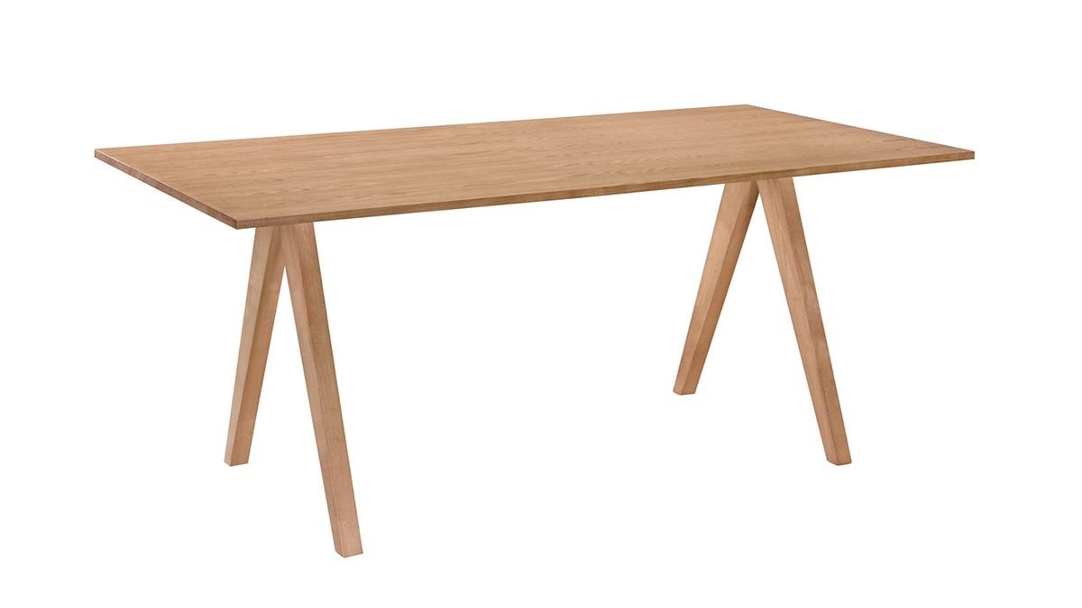 Tavolo da pranzo design scandinavo quercia L180 DANA
