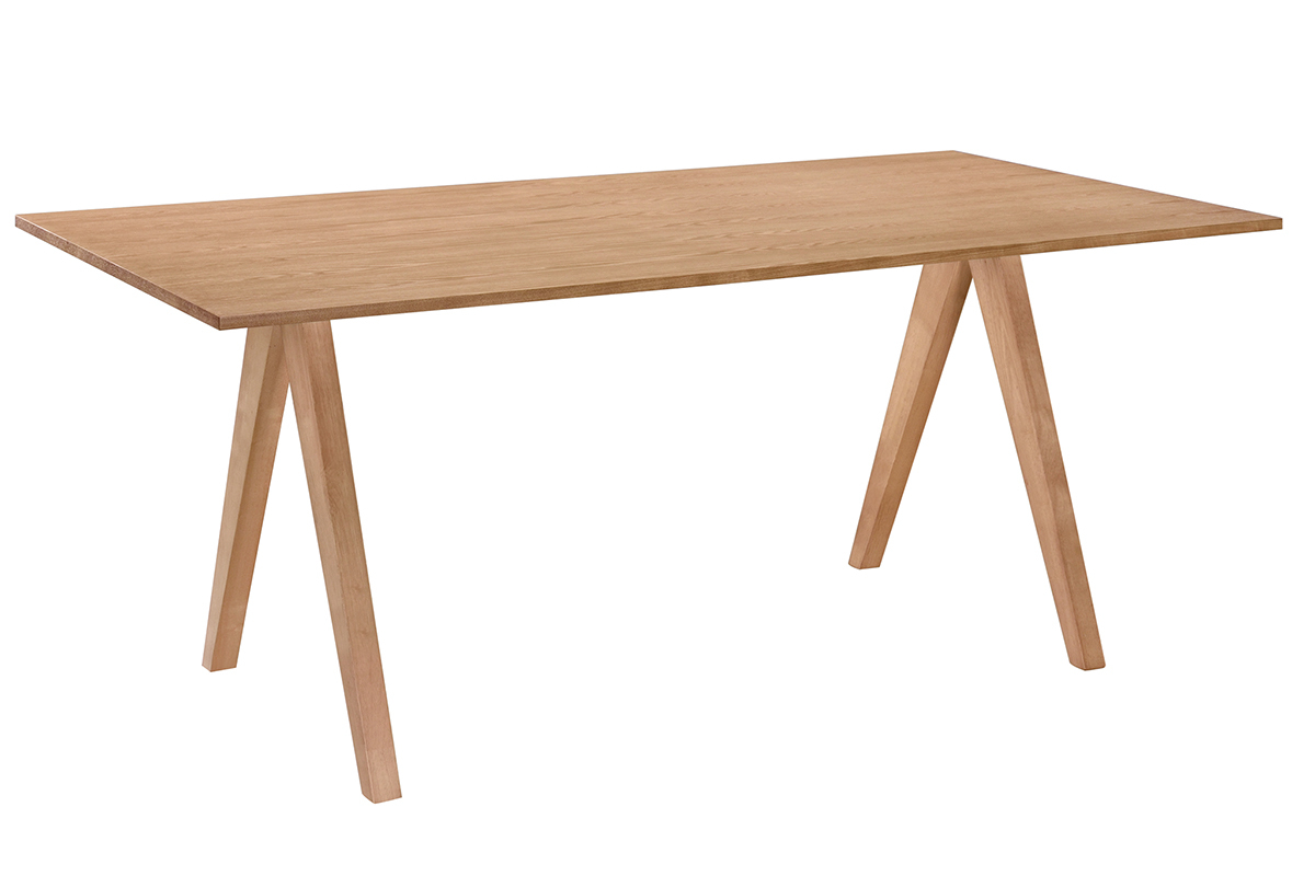Tavolo da pranzo design scandinavo quercia L180 DANA