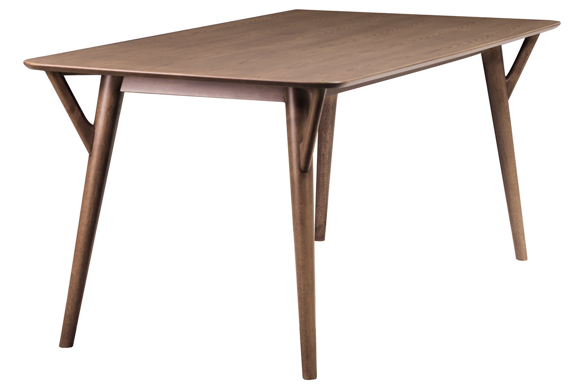 Tavolo da pranzo design vintage noce WALFORD