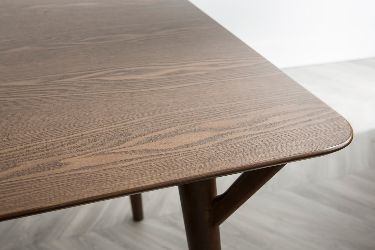 Tavolo da pranzo design vintage noce WALFORD