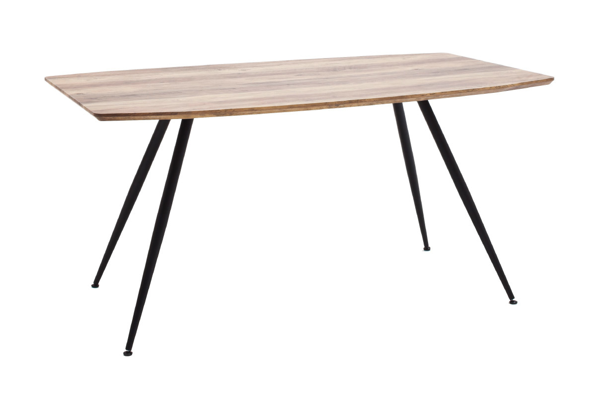 Tavolo da pranzo di design in rovere e metallo PRESTO