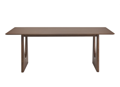 Tavolo da pranzo di design rettangolare in legno scuro noce L200 cm KUALA