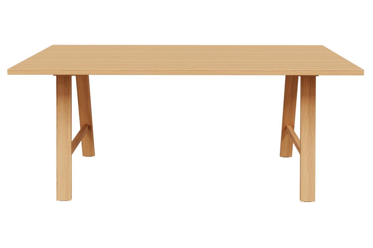 Tavolo da pranzo impiallacciatura rovere L180 cm SAULE