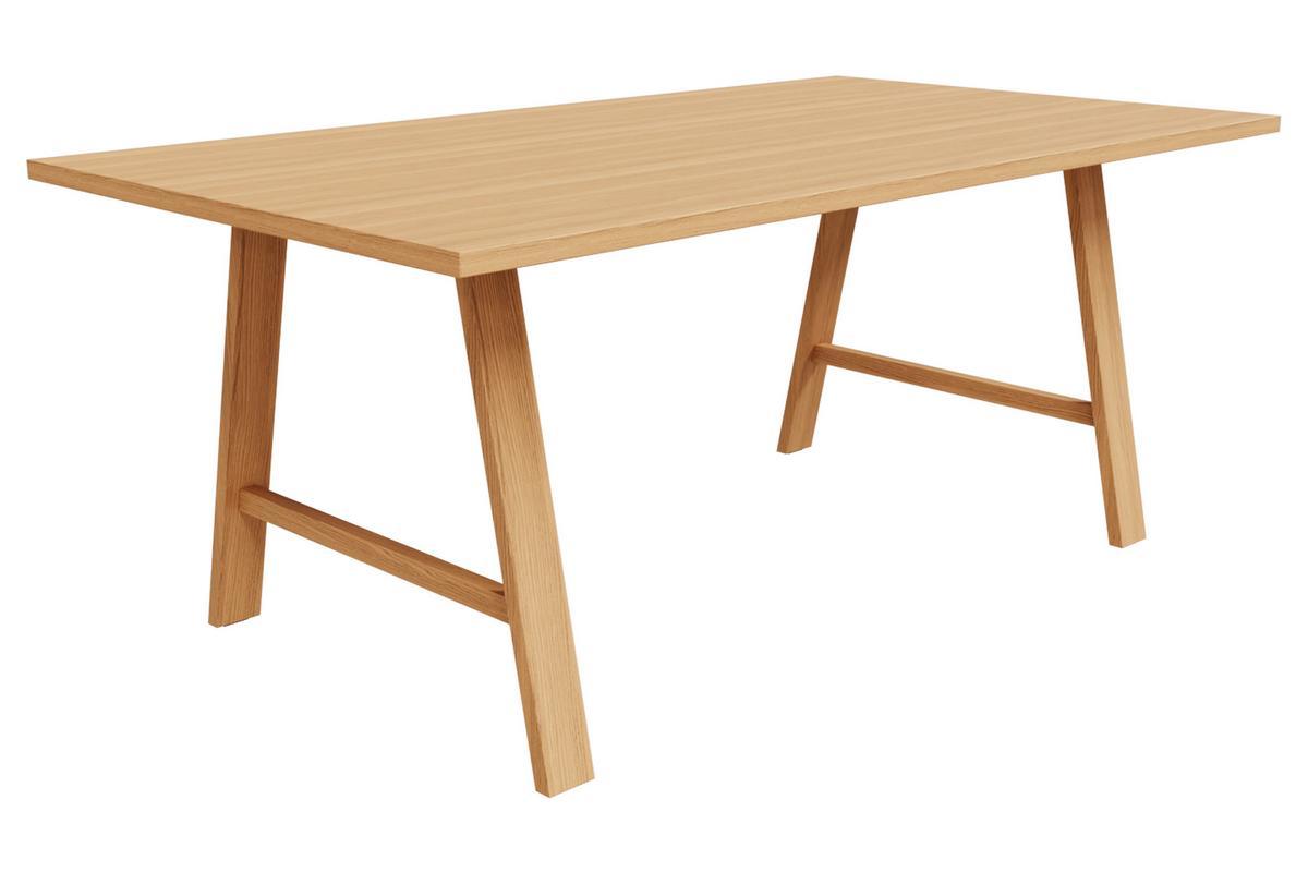 Tavolo da pranzo impiallacciatura rovere L180 cm SAULE