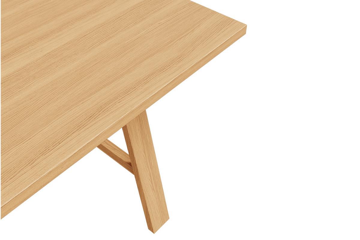 Tavolo da pranzo impiallacciatura rovere L180 cm SAULE