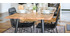 Tavolo da pranzo in acacia e metallo L175 EDGE