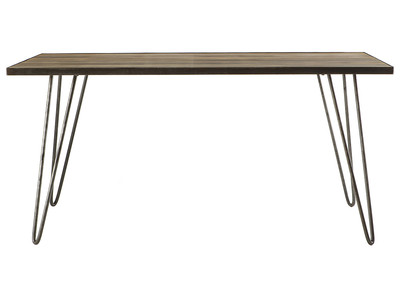 Tavolo da pranzo industriale rattangolare legno metallo L160 ATELIER - Tavolo da pranzo industriale rattangolare legno metallo L160 ATELIER