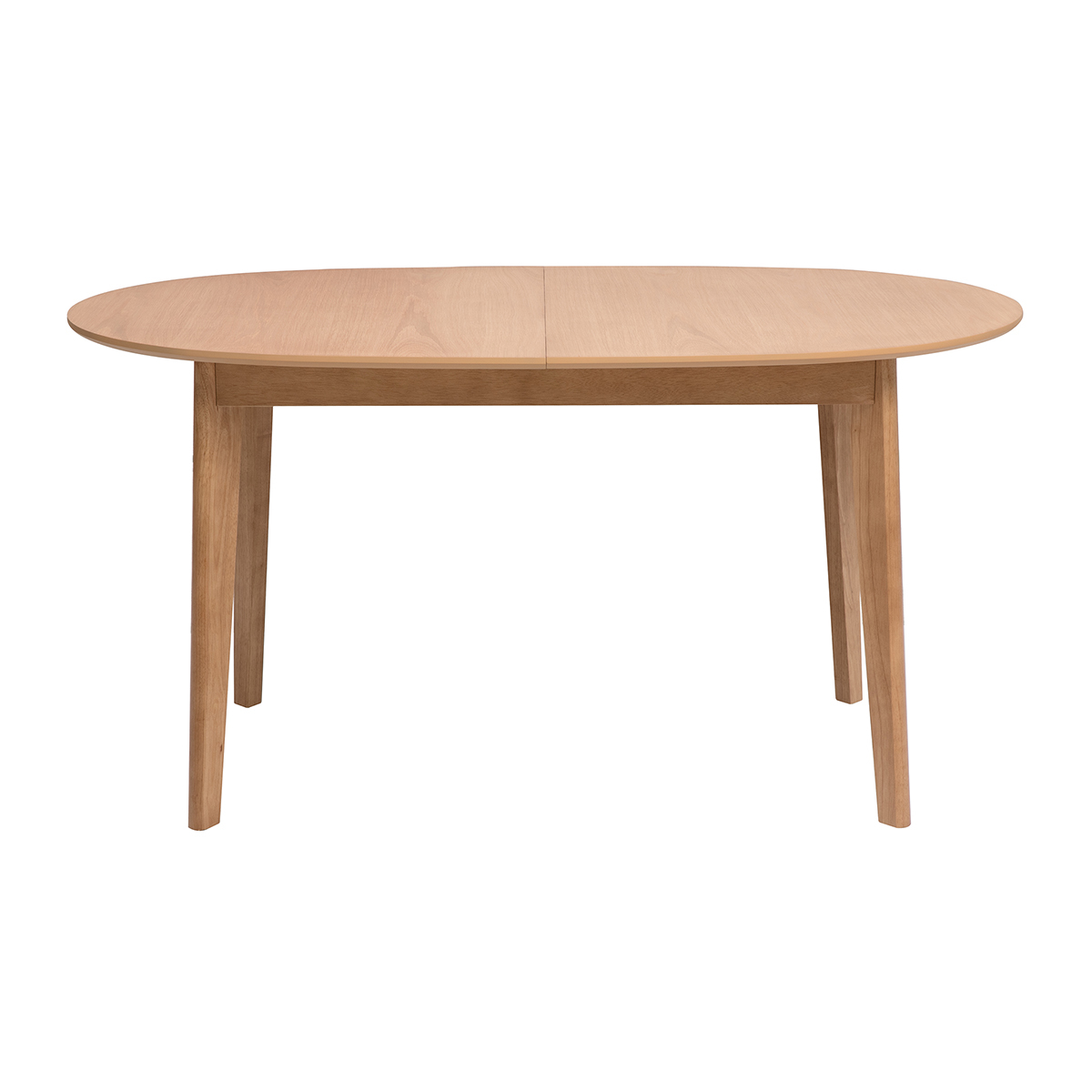 Tavolo da pranzo ovale allungabile in legno chiaro di quercia L150-200 cm ANSEL