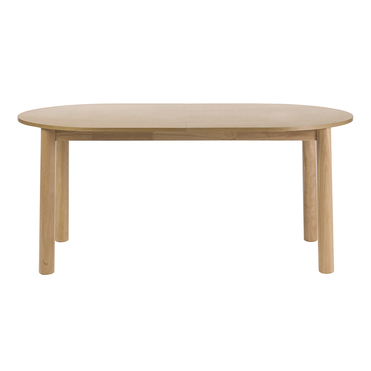 Tavolo da pranzo ovale allungabile in legno chiaro frassino L180-230 cm CLAUDIE