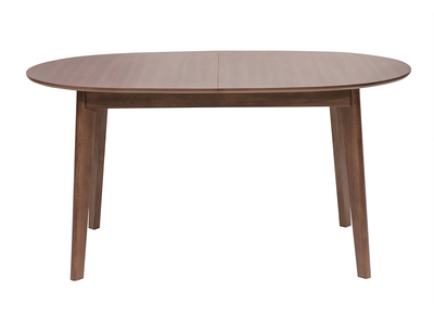 Tavolo da pranzo ovale estensibile in legno scuro noce L150-200 cm ANSEL