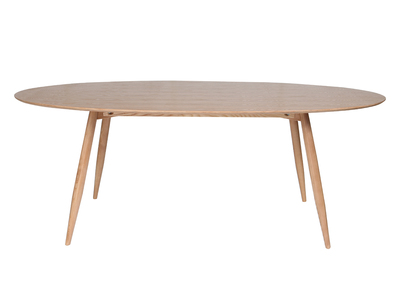 Tavolo da pranzo ovale in frassino naturale 200 cm BALTIK