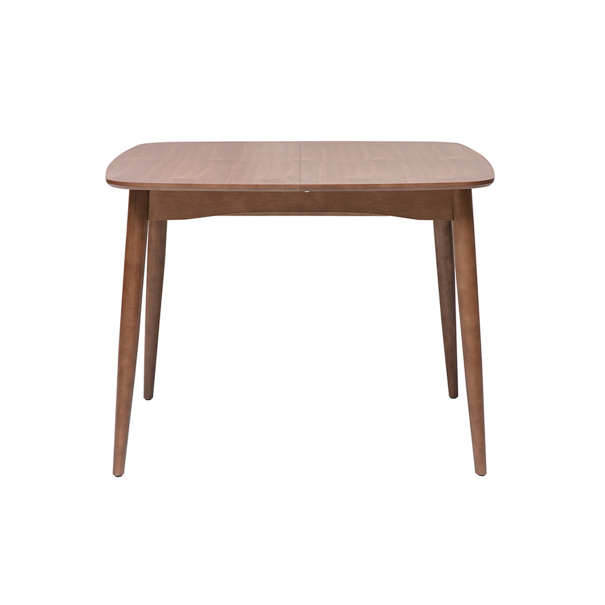 Tavolo da pranzo quadrato allungabile in legno scuro noce L100-140 cm HELMA