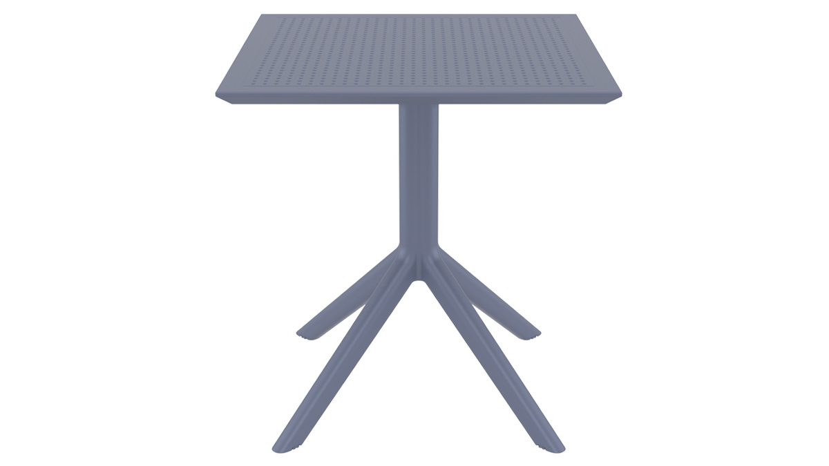 Tavolo da pranzo quadrato design grigio interno / esterno OSKOL