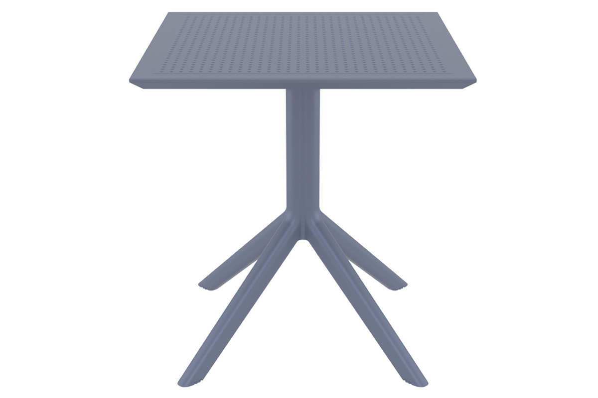 Tavolo da pranzo quadrato design grigio interno / esterno OSKOL