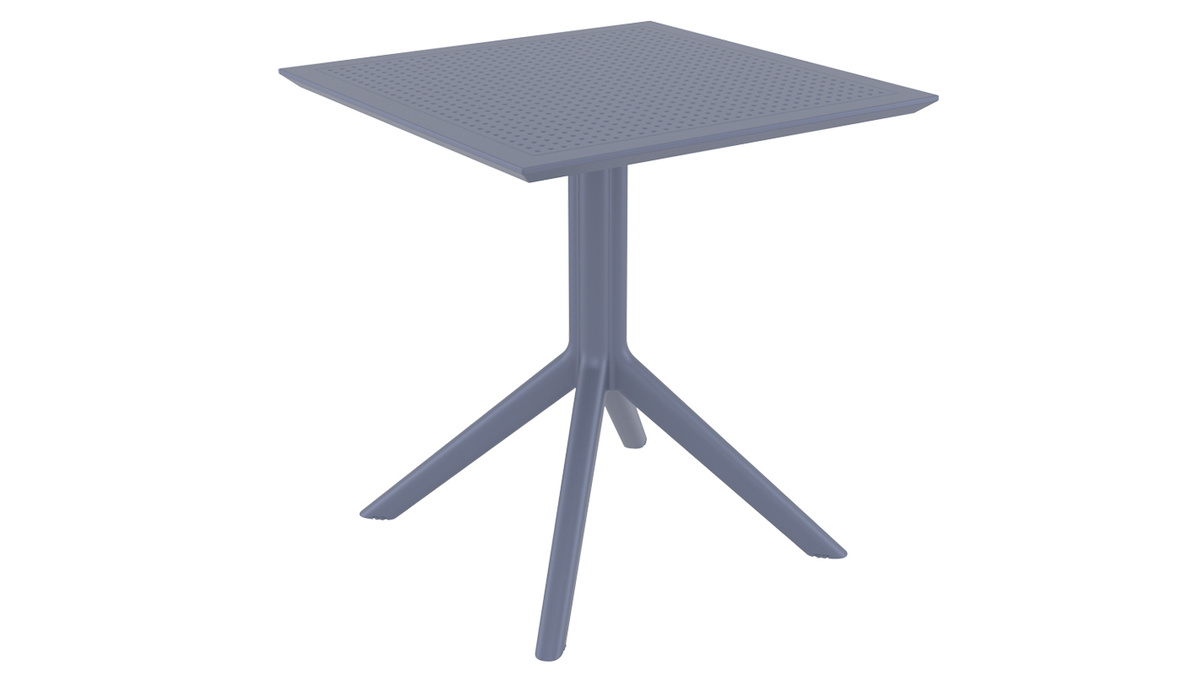 Tavolo da pranzo quadrato design grigio interno / esterno OSKOL