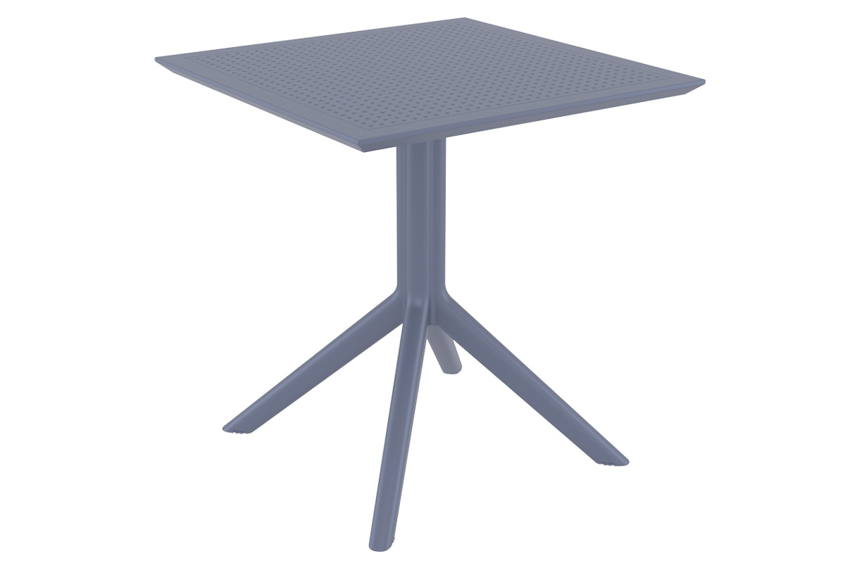 Tavolo da pranzo quadrato design grigio interno / esterno OSKOL