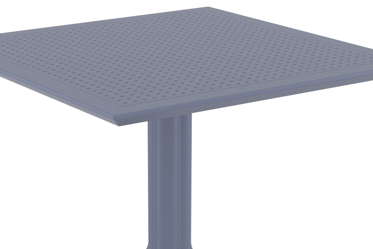 Tavolo da pranzo quadrato design grigio interno / esterno OSKOL