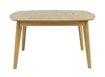 Tavolo da pranzo quadrato scandinavo legno chiaro quercia L140 cm LEENA