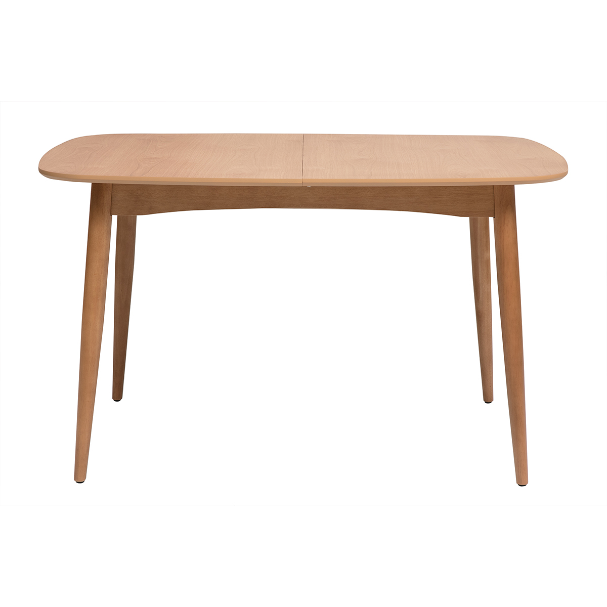 Tavolo da pranzo rettangolare allungabile in legno chiaro di quercia L130-160 cm HELMA
