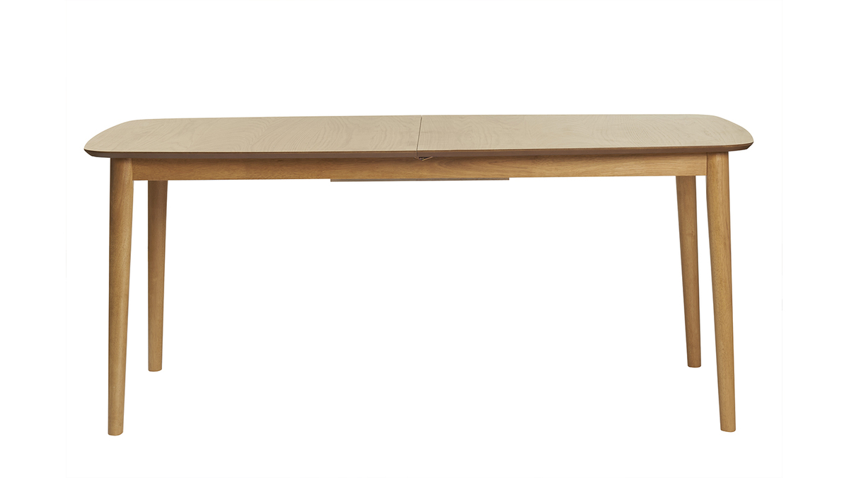 Tavolo da pranzo rettangolare allungabile in legno chiaro rovere L180-220  cm EGO - Miliboo