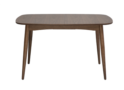 Tavolo da pranzo rettangolare allungabile in legno scuro noce L130-160 cm HELMA