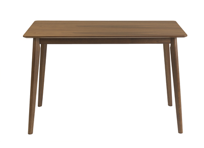 Tavolo da pranzo rettangolare in legno scuro noce L120 cm ELION