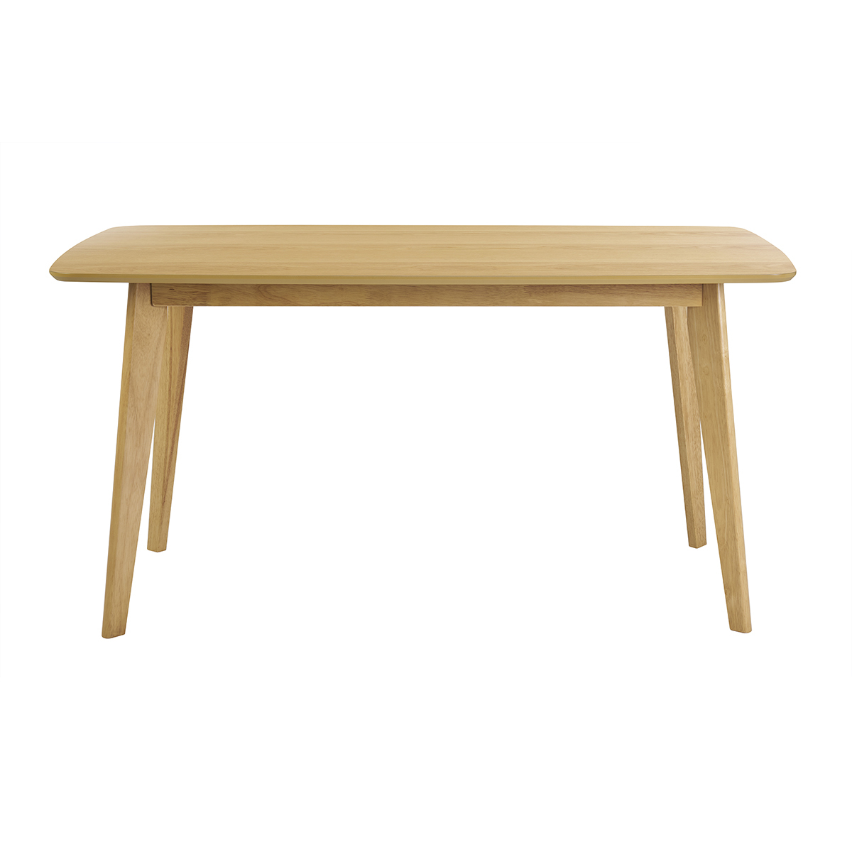 Tavolo da pranzo rettangolare scandinavo in legno chiaro di quercia L150 cm LEENA