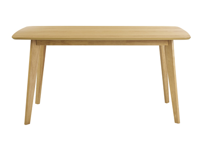 Tavolo da pranzo rettangolare scandinavo in legno chiaro di quercia L150 cm LEENA