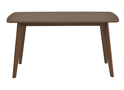 Tavolo da pranzo rettangolare scandinavo in legno scuro noce L150 cm LEENA