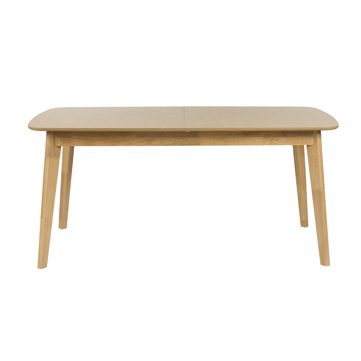 Tavolo da pranzo scandinavo estensibile con allunghe integrate in legno chiaro quercia L168-228 cm LEENA