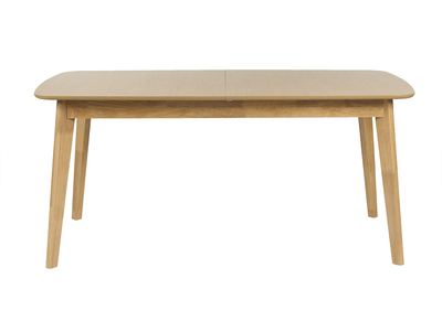 Tavolo da pranzo scandinavo estensibile con allunghe integrate in legno chiaro quercia L168-228 cm LEENA