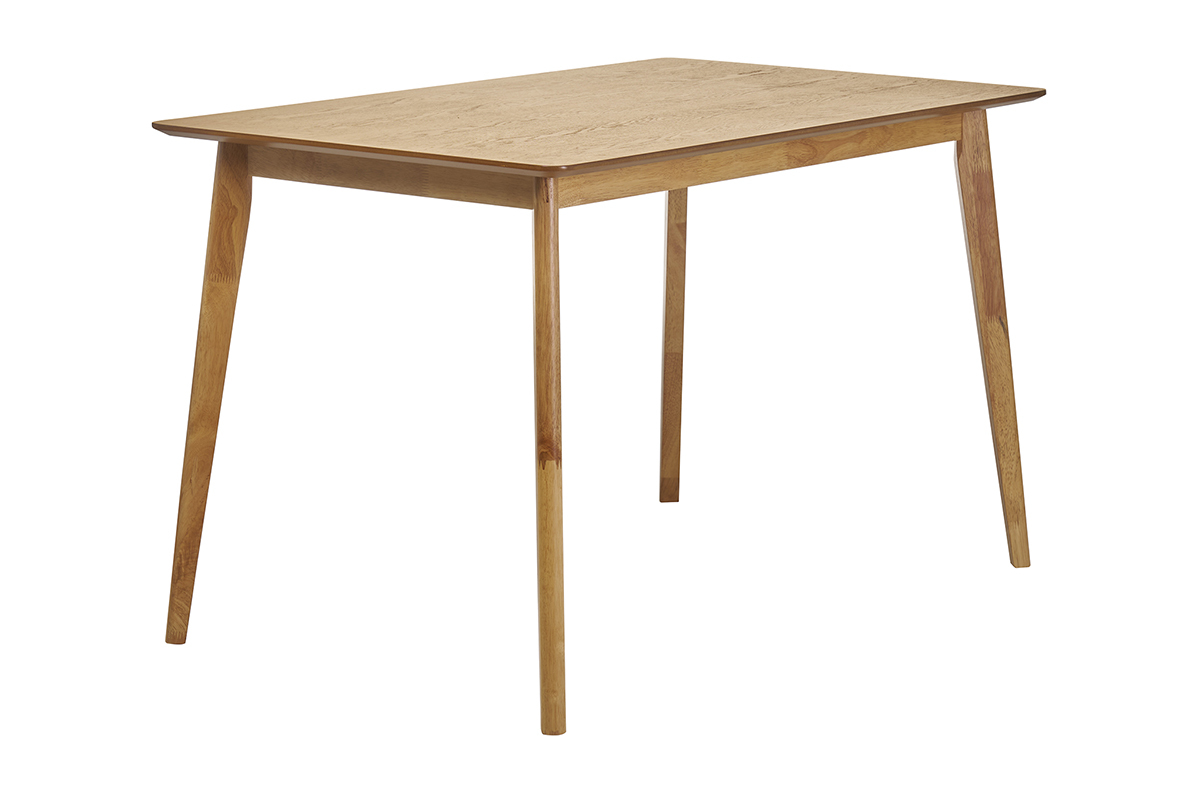 Tavolo da pranzo scandinavo finitura frassino L120 cm ELION