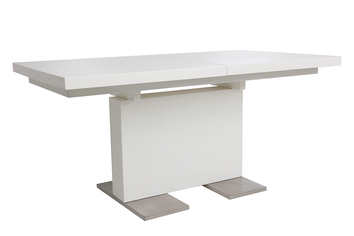 Tavolo design allungabile laccato bianco L160-220 NEMIA