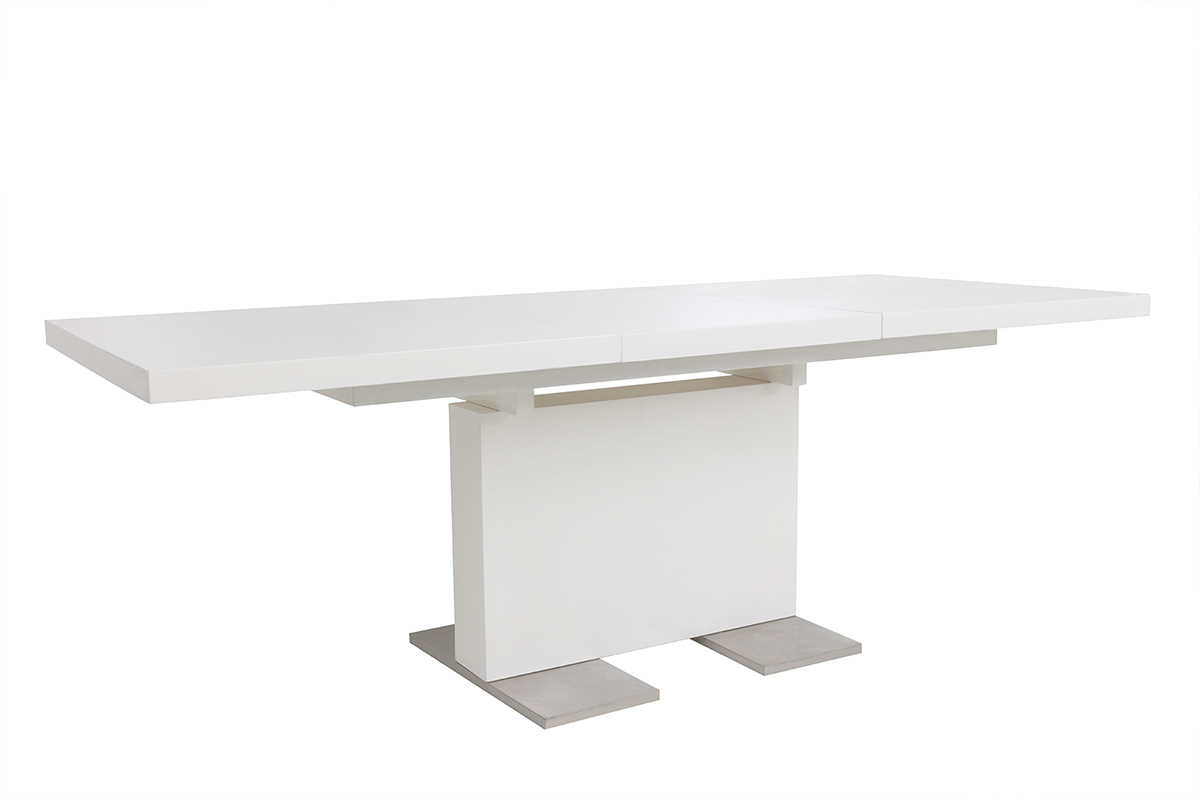 Tavolo design allungabile laccato bianco L160-220 NEMIA