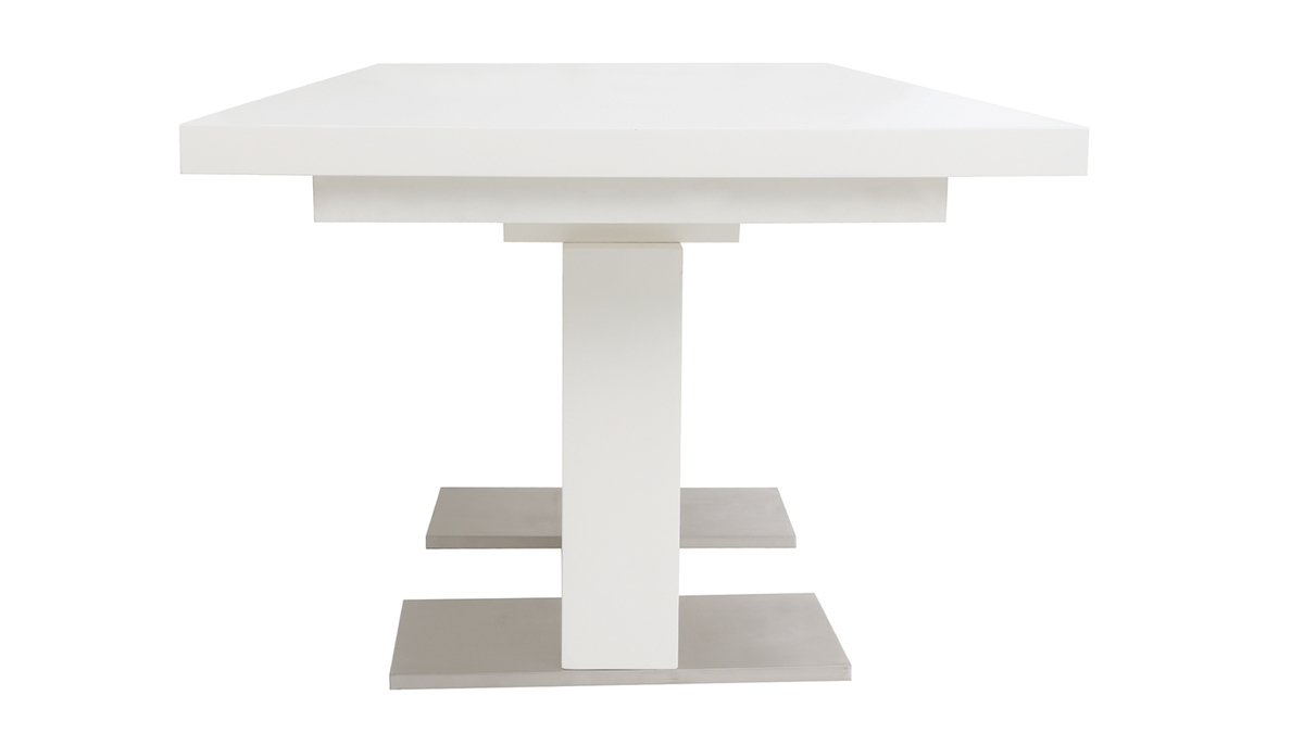 Tavolo design allungabile laccato bianco L160-220 NEMIA