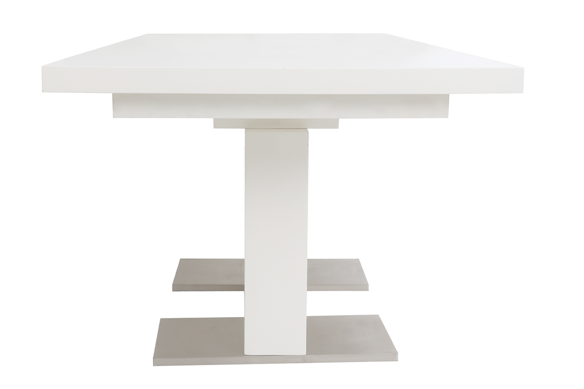 Tavolo design allungabile laccato bianco L160-220 NEMIA