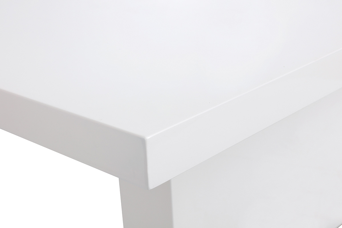 Tavolo design allungabile laccato bianco L160-220 NEMIA