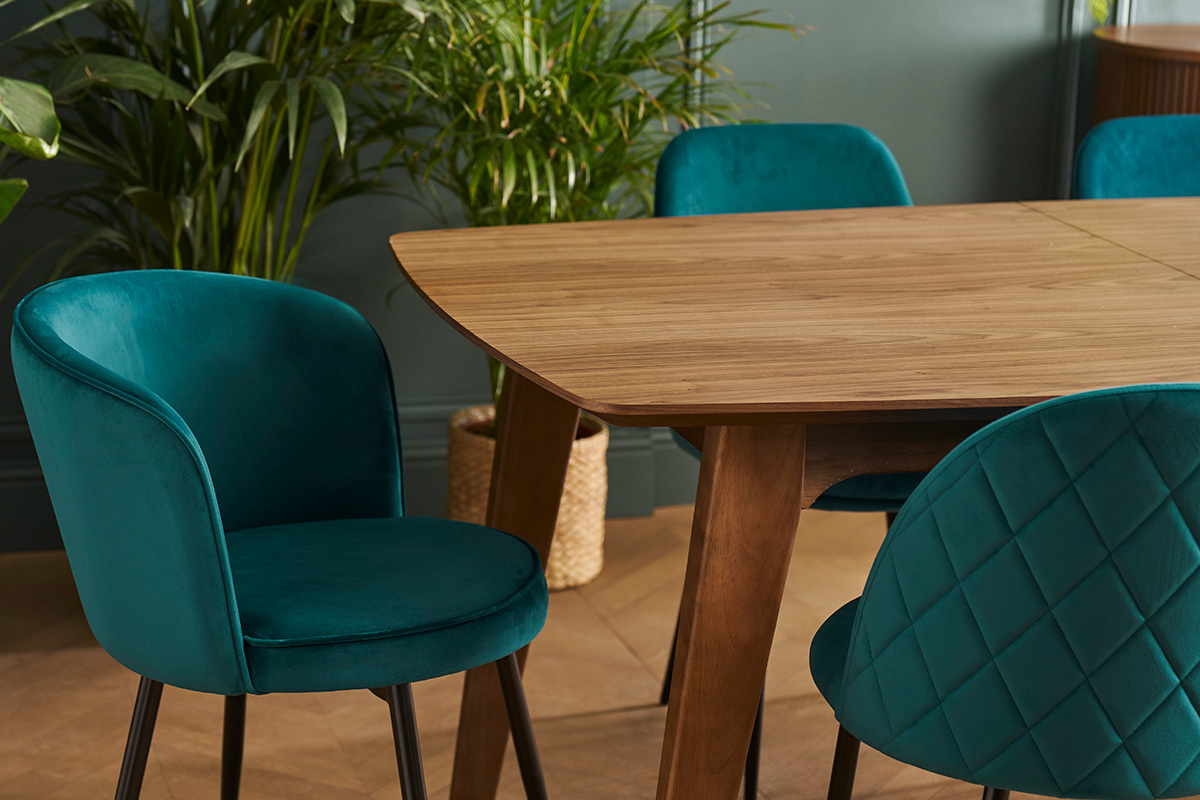 Tavolo design allungabile noce L180-230 FIFTIES