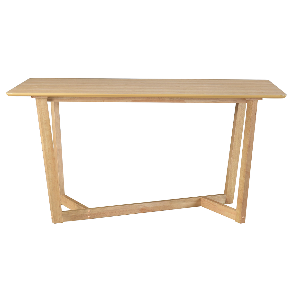 Tavolo design rettangolare in legno chiaro L150 cm KOUK