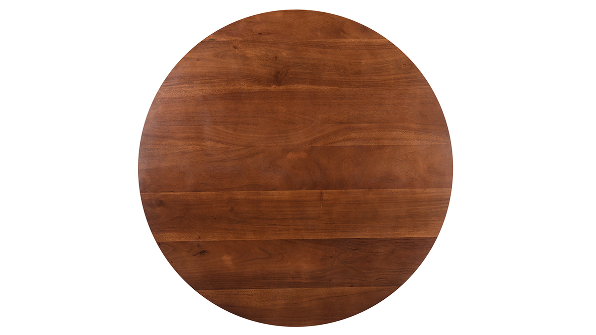 Tavolo design rotondo in legno massello L115 cm BANDOL