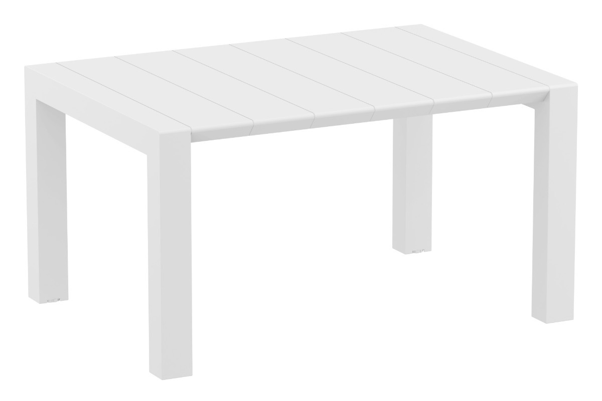 Tavolo estensibile da esterno bianco L100-140 cm PRIMAVERA