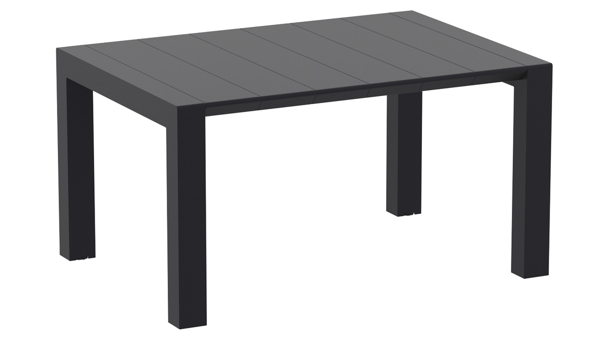 Tavolo estensibile da esterno nero L100-140 cm PRIMAVERA