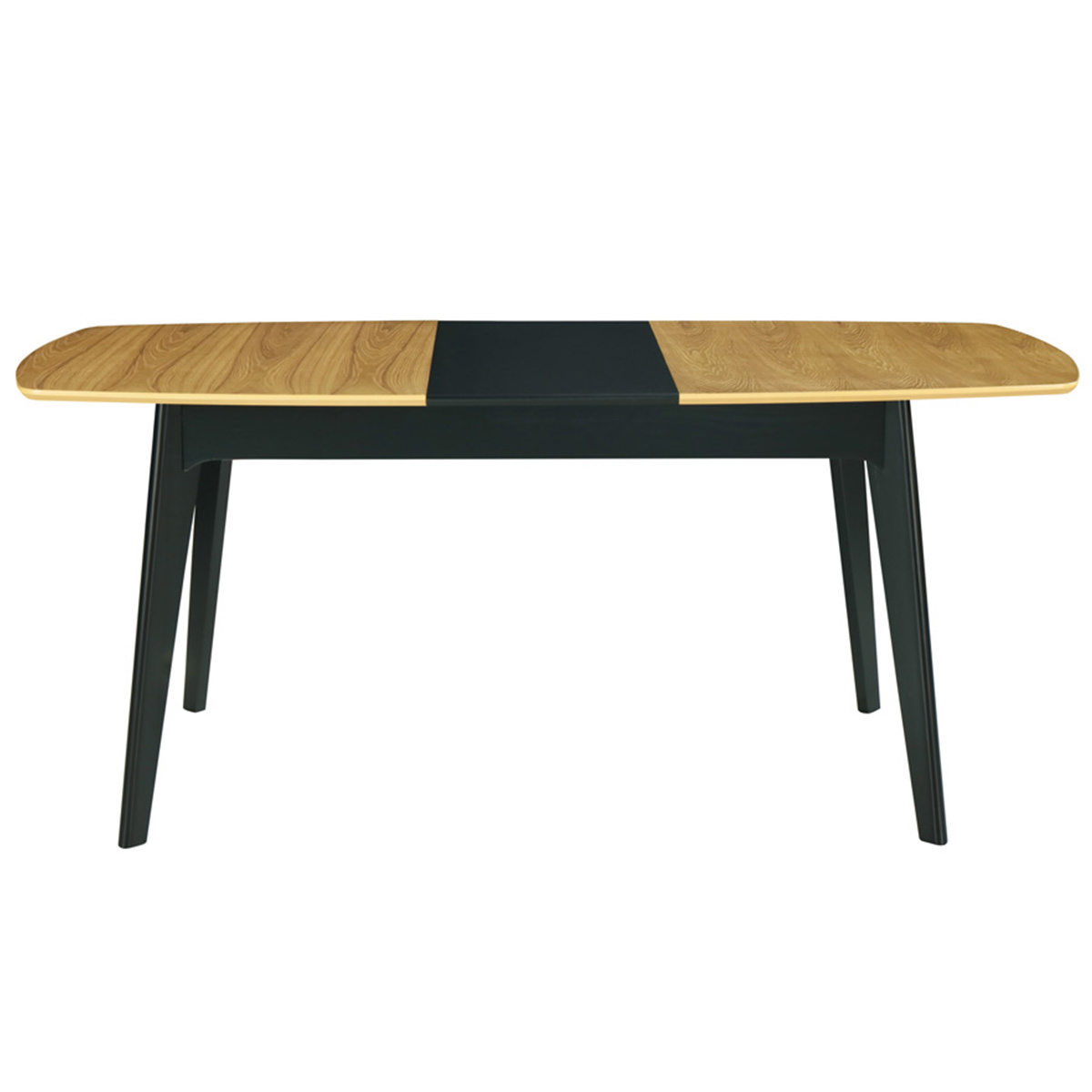 Tavolo estensibile legno e nero L140-180 cm MEENA