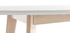 Tavolo ovale 150cm bianco e legno chiaro LEENA