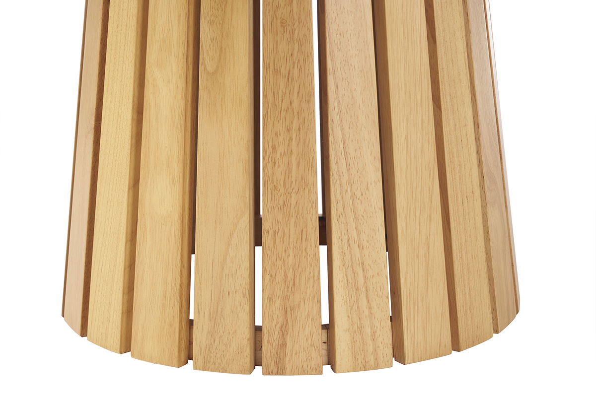 Tavolo rotondo in legno chiaro di quercia D137 cm DITA
