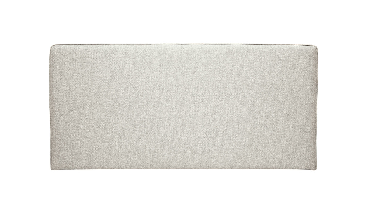 Miliboo - Testiera Del Letto Imbottita In Tessuto Foglia Di Tè 160 Cm Halcion 46979 Principale 1200 1200 0