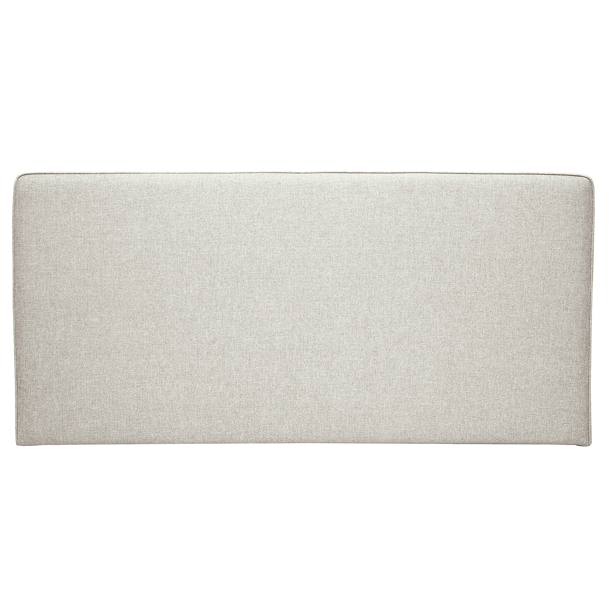 Testata letto a muro in tessuto beige L160 cm LILY