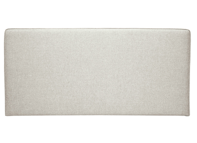 Testata letto a muro in tessuto beige L160 cm LILY