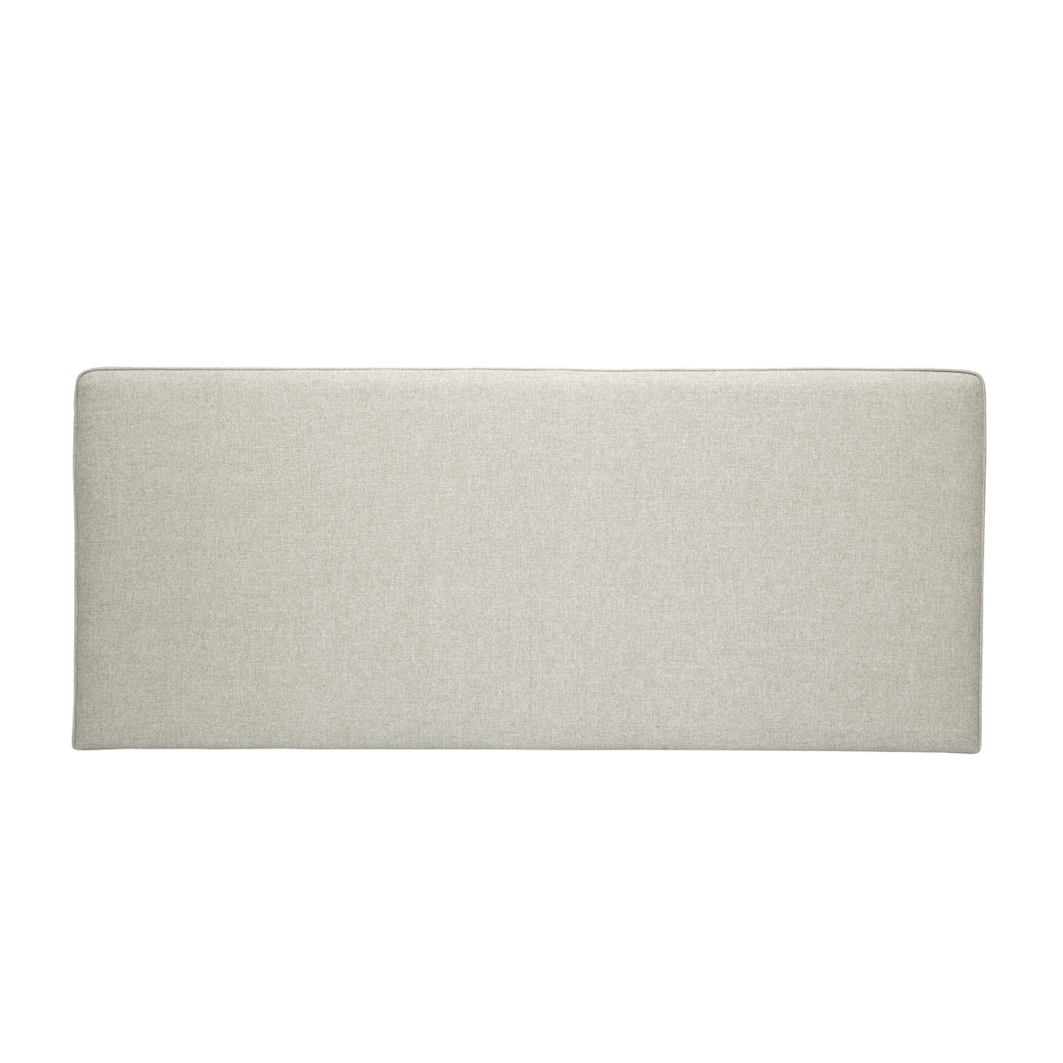 Testata letto a muro in tessuto beige L180 cm LILY